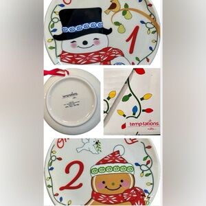 Temptations by Tara “12 Days of Christmas” Plate 12-Piece Collection Orig Box